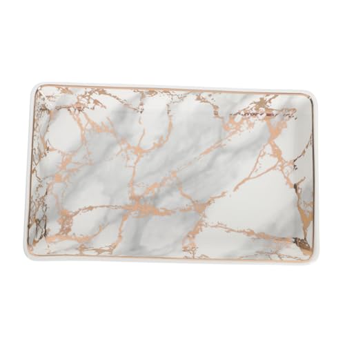 Yardenfun Vassoio Rettangolare in Organizer Bagno per Shampoo e Profumo Portaoggetti Vanity Compatto e Resistente per Cosmetici e Accessori