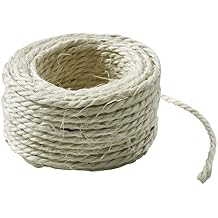 RoadPro RP1302 1/4 Inch x 50 Foot 3-Strand Twisted Sisal Rope