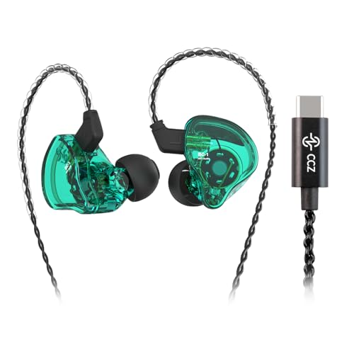 Écouteurs intra-auriculaires de type C CCZ Melody IEM à basses profondes pour smartphone