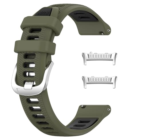 SHEAWA for HUAWEI WATCH D2 �o���h �x���g �����o���h �V���R�� �����x���g �݊��i �ʋC���ɗD�� �A�N�Z�T���[ (�A�[�~�[�O���[��+�u���b�N)