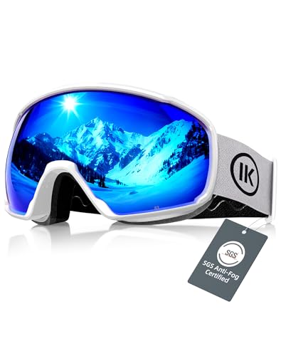 Innerking OTG Ski Goggles SGS Approved, Over Glasses Snow Snowboarding Winter Goggles Anti Fog for Adult, Youth, Men Women - RevoBlue 8%