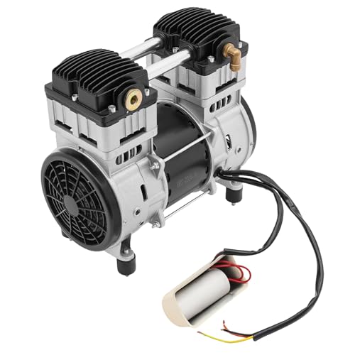 Compresor silencioso, compresor de aire comprimido con motor sin aceite, 1500 W, 140 l/min, compresor silencioso para electrónica de automóviles