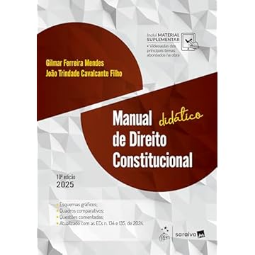 Capa do livro Manual Didático de Direito Constitucional - 10ª Edição 2025