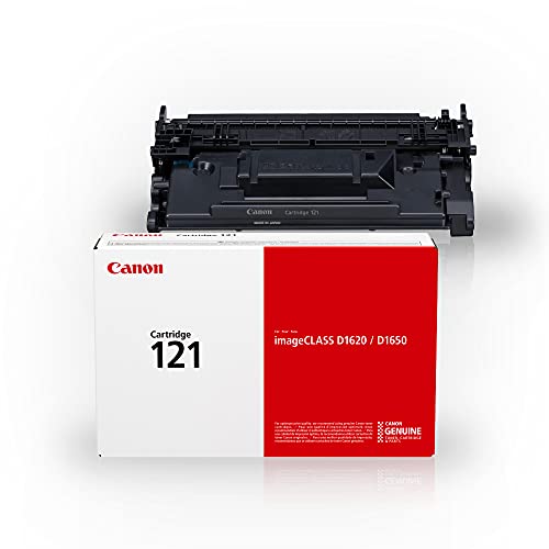 Canon Genuine Toner Cartridge 121 Black (3252C001), 1-Pack, for Canon imageCLASS D1650, D1620 Laser Printer