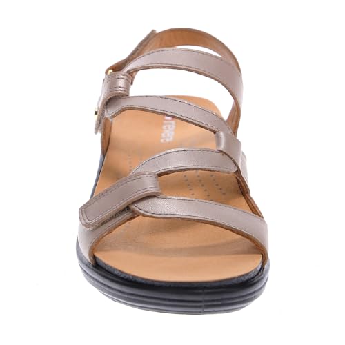 Image of Revere Shoes Emerald Back Strap Sandal for Women - Leather Sandals with Adjustable Straps - Lightweight Arch Support - Comfort Walking Sandals