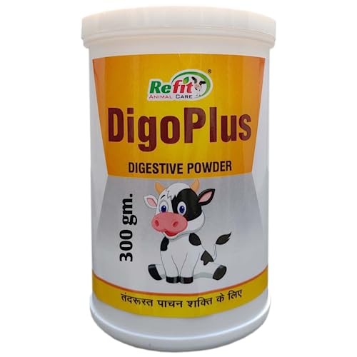 REFIT ANIMAL CARE Digestive Powder for Cow, Cattle, Goat & Farm Animals, 300 GMS, Digoplus