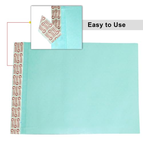 Image of Shuban Business Courier Document Pouch Secure Cloth Lined Catalog Envelopes, Peel & Seal, Designed for Secure Mailing Home, Office, Business, Legal and More (Green Envelope 12 inchx10 inch- 25pcs)