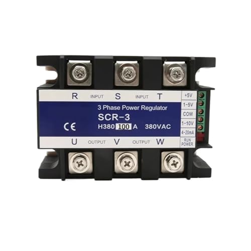 Régulateur de tension triphasé 380VAC SCR 100A variateur puissance 4-20mA