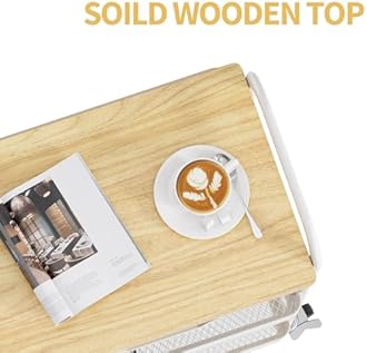 TOOLF 3-Tier Metal Utility Rolling Cart with Drawer and Wooden Table Top, Storage Cart White Trolley Kitchen Organizer Rolling Desk with Locking Wheels for Office, Classroom, Home, Bedroom