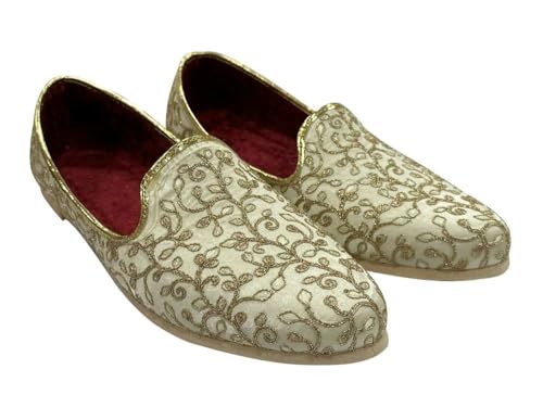 Stop n Style Punjabi Jutti for Men Sherwani Shoes Mens Loafers Dress Wedding Shoe Slip On4