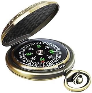 Leabertee Multifunctional Zinc Alloy Classic Compass for Hiking, Camping, Motoring, Boating, Backpacking, Gift and Collection