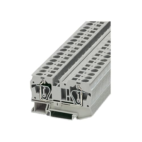Bornier de traversée ST 6 gris bloc jonction rail DIN armoire électrique