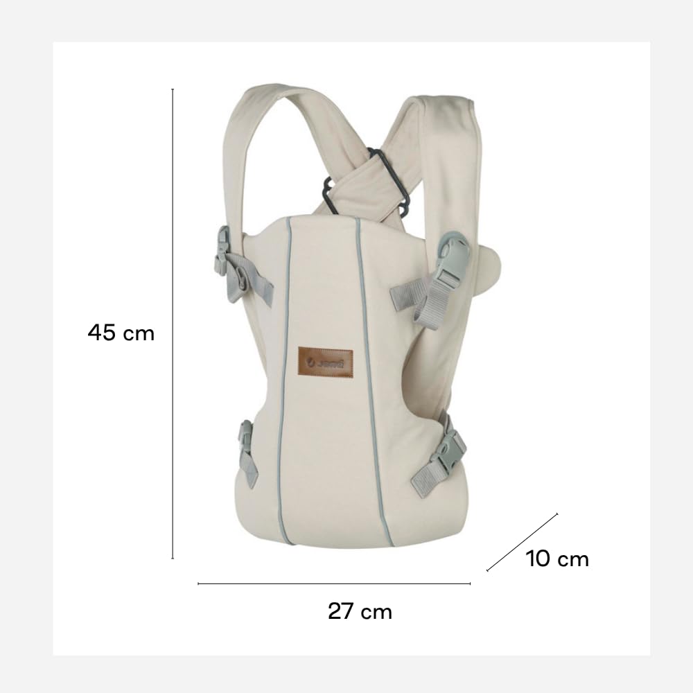 Jané Podwójny, ergonomiczny plecak dla dziecka, od urodzenia do 15 kg, 3 pozycje, oddychający i wyściełany, beżowy
