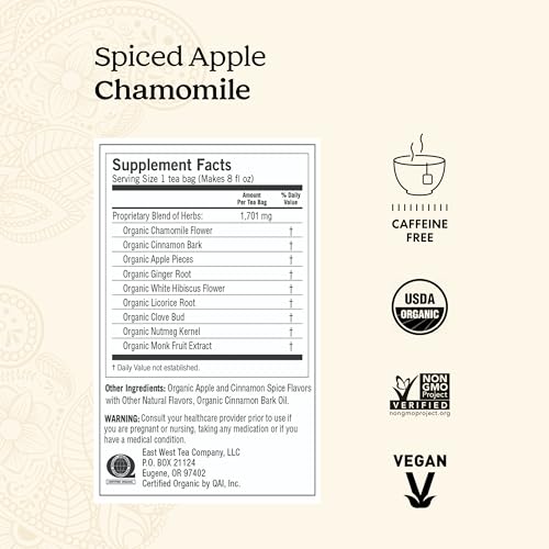 image for Yogi Tea Spiced Apple Chamomile - Organic Chamomile Tea - Relaxation B