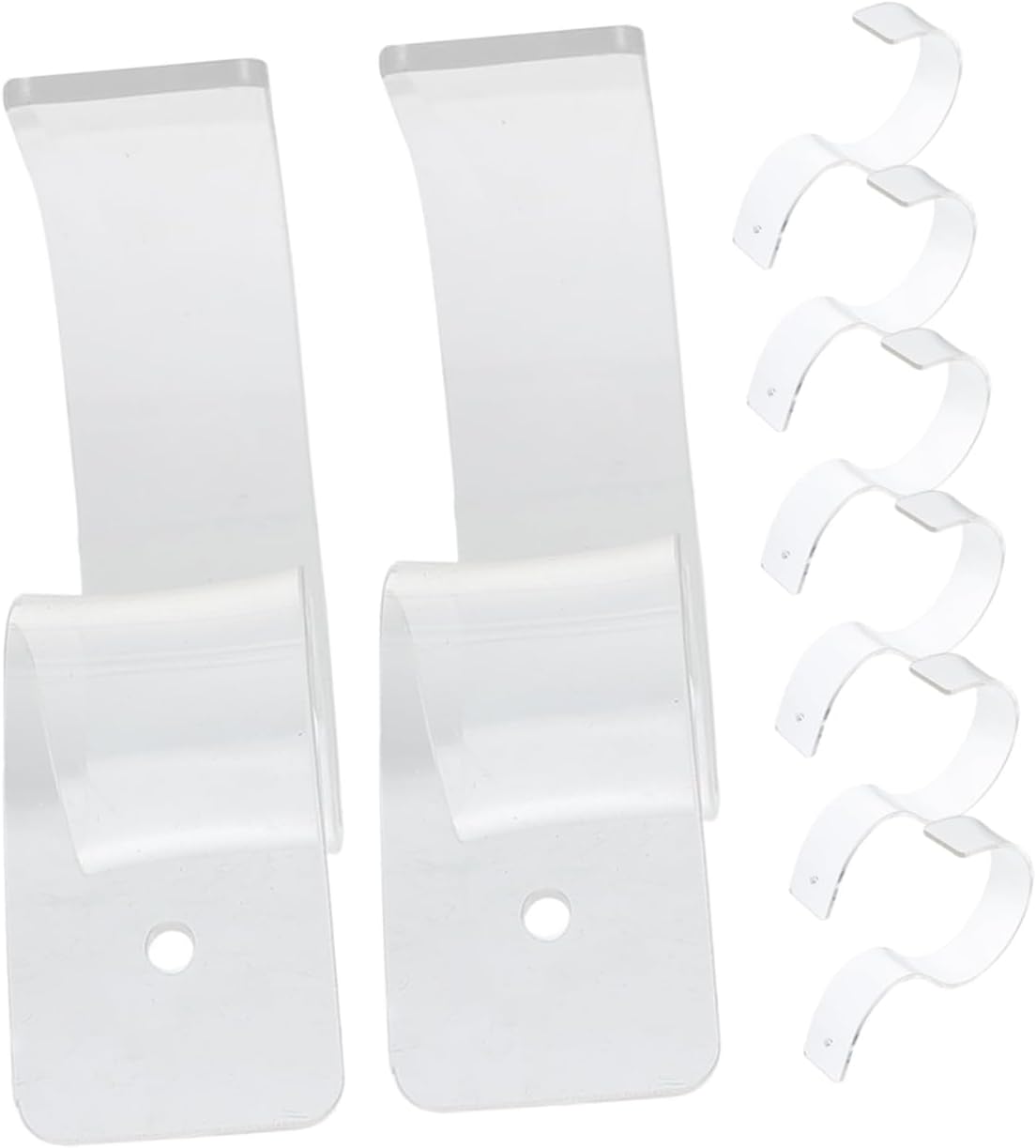 INOOMP 8pcs Acrylic Belt Display Rack Design Adjustable Belt Storage Holders for Shop Use for Retail Display