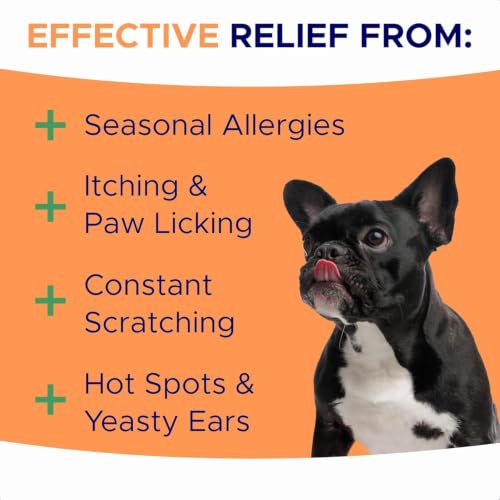 Dog Allergy Relief Chews - Anti-Itch Skin & Coat Supplement with Omega 3 - Image 2