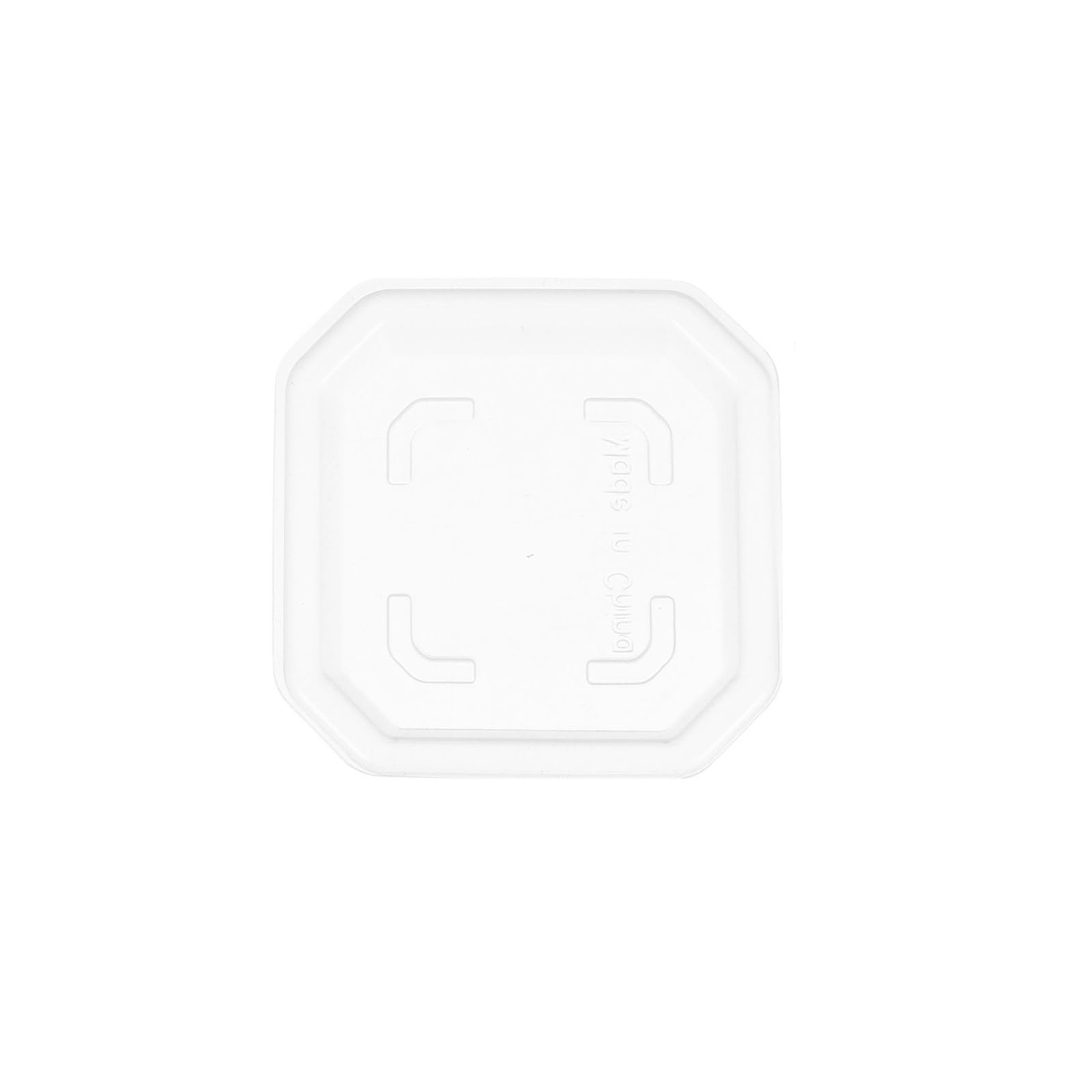 Soucoupes carrées en plastique pour plantes grasses x100