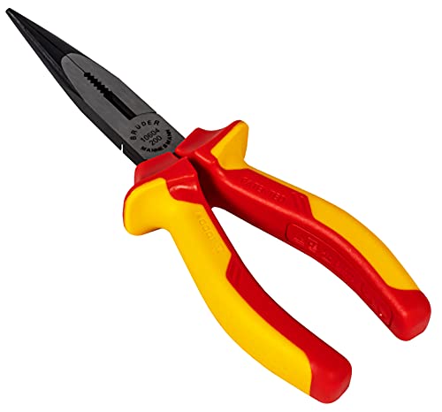 Mannesmann M10604 Telephone Pliers VDE 8 Inches Straight, Multicolor, 8"