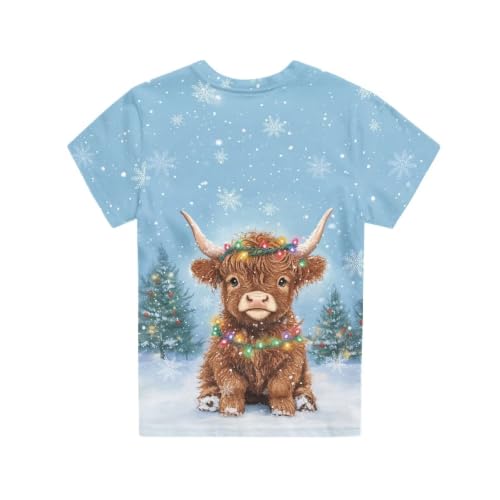 Image of Renewold Kids Novelty T-Shirt for Girls Boys Short Sleeve Crewneck Summer Tee Soft Breathable Graphic Shirt for Age 2-16