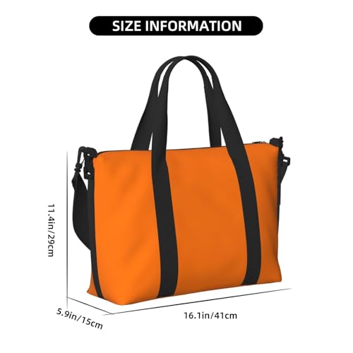 Carry On Duffle Bags Overnight Weekender Bags for Women, orange Personal Item Travel Bag, Travel Essentials Sport Gym Bag for Men Women2