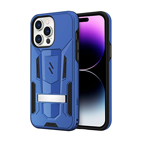 Zizo Transform Series for iPhone 14 Pro Max (6.7) Case - Rugged Dual-Layer Protection with Kickstand - Blue