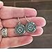 Blue Mandala Earrings for Women - Handmade