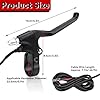 Bicycle Brakes Lever, 2 Wires Left & Right E-Bike Bicycle Electric Brake Lever Replacement Parts Waterproof Electronic Brake Lever Set 1 Pair Ebike Brakes #3