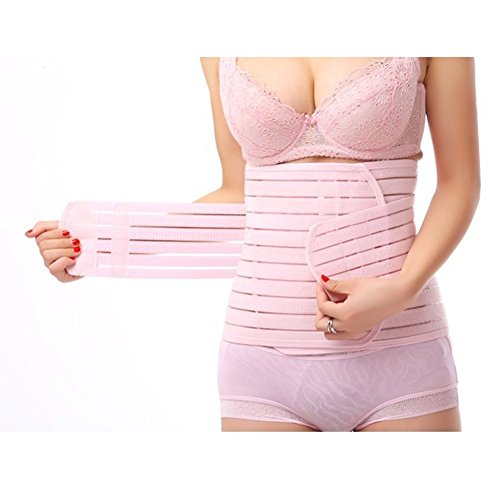 Sealike Breathable Elastic Postpartum Abdomen Recovery Belt Maternity Supports Belt Shaper Slimer Wrapper with Stylus (L)