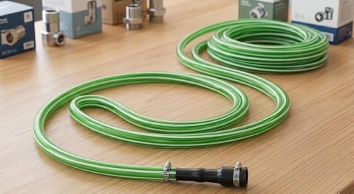 Image of Storp KK. flexible tube conveying water 0.5 inch Heavy Duty Garden Hose Pipe with Tap Adapter & Lightweight, Durable & Flexible, Water Pipe for Garden, Car Washing [3 meter]