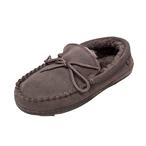 Image of Lamo Women's Ladies Moc Slip-On Loafer, Charcoal, 5 M US