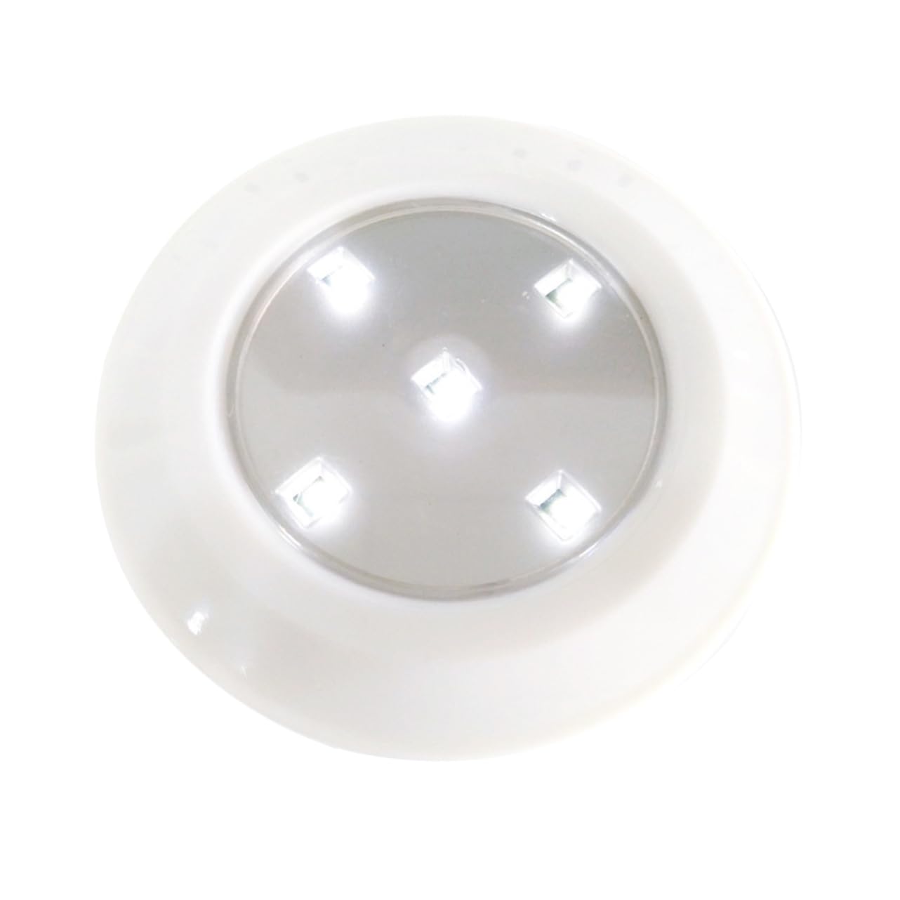 LALAFINA 2 LED Puck Lights Battery Operated Tap Cabinet Lighting for Kitchen Closet Wardrobe Easy Installation Safe