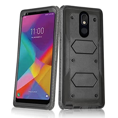 Asuwish Phone Case for LG Stylo 5/5+/5V/5X/Stylo5 Plus Cover Hybrid Shockproof Full Body Protective Heavy Duty Cell Accessories LGStylo5 Stylus 5plus Style 05 Five lgstylo5case Sylo5 Women Men Black