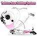 Scooter 3 Wheels Foldable Swing Wiggle Speeder for Kids Ages 3-8 with Adjustable Handlebar Height Self-Propelling Drifting Scooter for Boys and Girls (Pink+White)