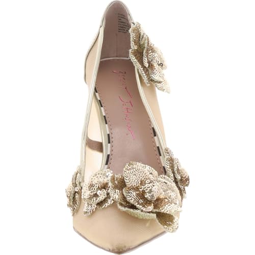 Betsey Johnson Women's Rossa Pump, Gold, 8.53