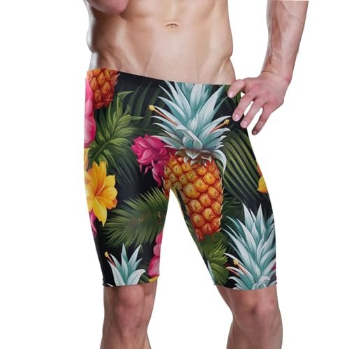 UMIRIKO Pineapple Flower Men's Swim Jammers Swimsuit M B0401096