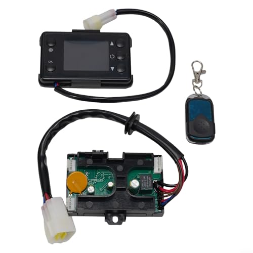 ZYNCUE Sistema di controllo del riscaldatore di parcheggio diesel ad aria con interruttore monitor LCD a distanza, scheda madre 12 V, compatibile con riscaldatori da 3 KW, 5 KW, 8 KW (24 V)