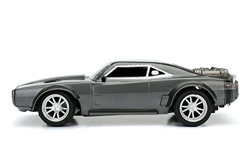 Jada Toys Fast & Furious 8 7.5" Rc - Ice Charger Vehicles, Grey #TOP1