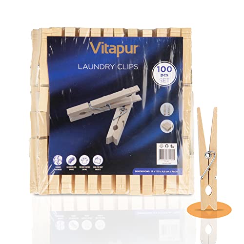 Set of 100 Vitapur clothes pegs