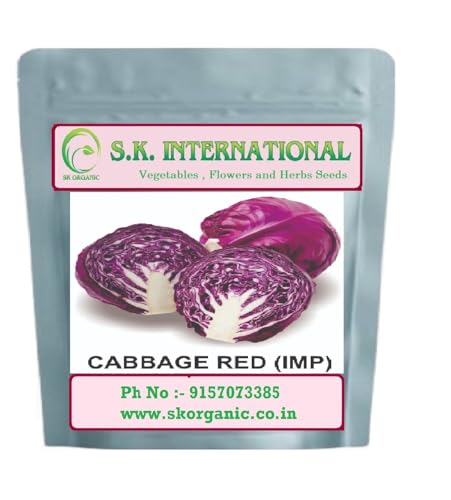 Image of Vegetable Seeds F1 Hybrid for Kitchen Garden, Farmhouse and Farm, Grow Fresh Veggies Daily (Cabbage Red-Cauliflower Purple And Green Peas)