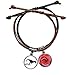offbb Caza de Dinosaurios Pulsera Cuerda Mano Cadena Cuero Rosa Pulsera