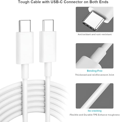 Image of Original C Type Cable and Adapter 30W Phone Charger Compatible with Google Pixel Phones (Adapter & Cable) with SIX Months Replacement Warranty