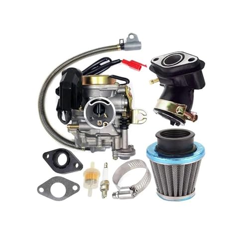Kit carburateur GY6 50cc PD18J 18mm à starter automatique pour augmenter la reprise du moteur