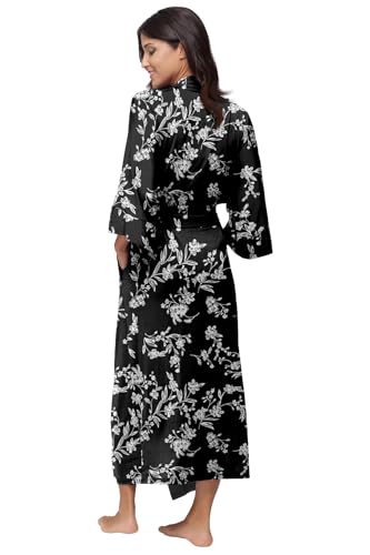 Women's Soft Robes Long Bath Robes Full Length Kimonos Sleepwear Dressing Gown,Solid Color