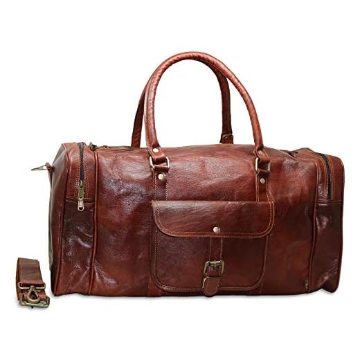 Jaald 50 Cm Bolso Bolsa Viaje Veliz Equipaje De Cuero Piel Grande Vintage para Cabina Fin Semana Gimnasio Deportes Carry-On Hombre Y Mujer