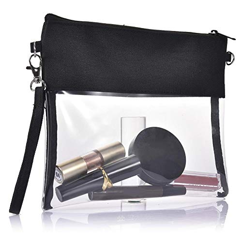 Rikey Bolso Transparente de Cuerpo Cruzado Bolso de Hombro Transparente Bolso de Hombro único Bolso de Mensajero Bolso de Hombro Transparente