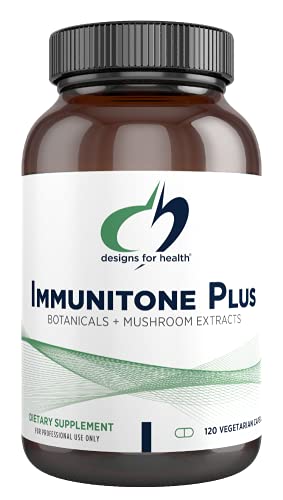 Designs For Health Herbal Immune Support With Mushrooms, Echinacea, Green Tea, Astragalus + Elderberry - Immunitone Plus Pills - Non-Gmo Supplement (120 Capsules) #TOP19