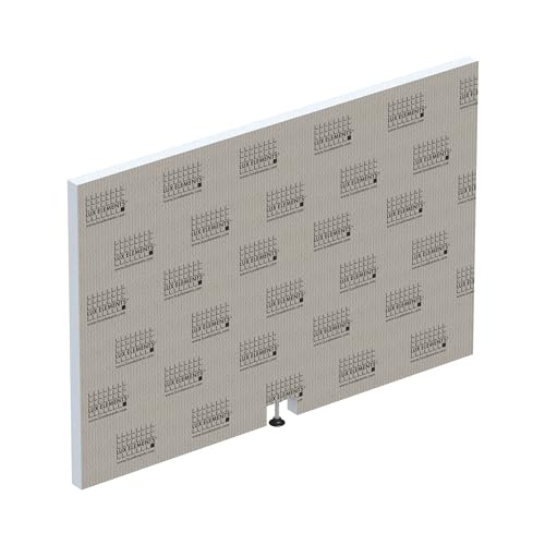 LUX ELEMENTS Habillage retour de baignoire prêt à carreler, dimensions 90 x 60 x 3 cm, TOP-TRS 900 S LTOPE1055, gris