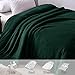 Exclusivo Mezcla Kuscheldecke Fleece Decke für Couch, Superweiche und Warme Sofadecke Wohndecke für Ganzjahreszeit, Plüsch und Leicht, 150 x 200 cm, Dunkelgrün