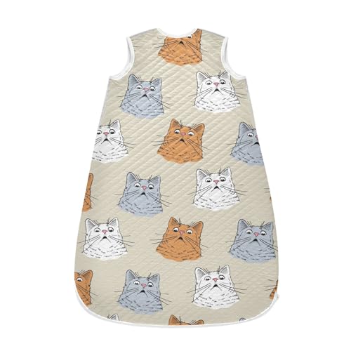 Image of vvfelixl Bright Funny Dinosaurs Baby Sleeping Bag Sleep Sack,Baby Wearable Blanket Sleep Suit for 0-6 Months