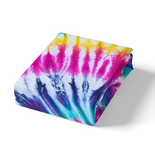 Feelyou Boho Psychedelic Bedding Set Rainbow Tie Dye Fitted Sheet For Girls Boys Children Multicolor Bohemian Gypsy Bed Cover Decorative Bed Sheet Set Chic Full Size #TOP1